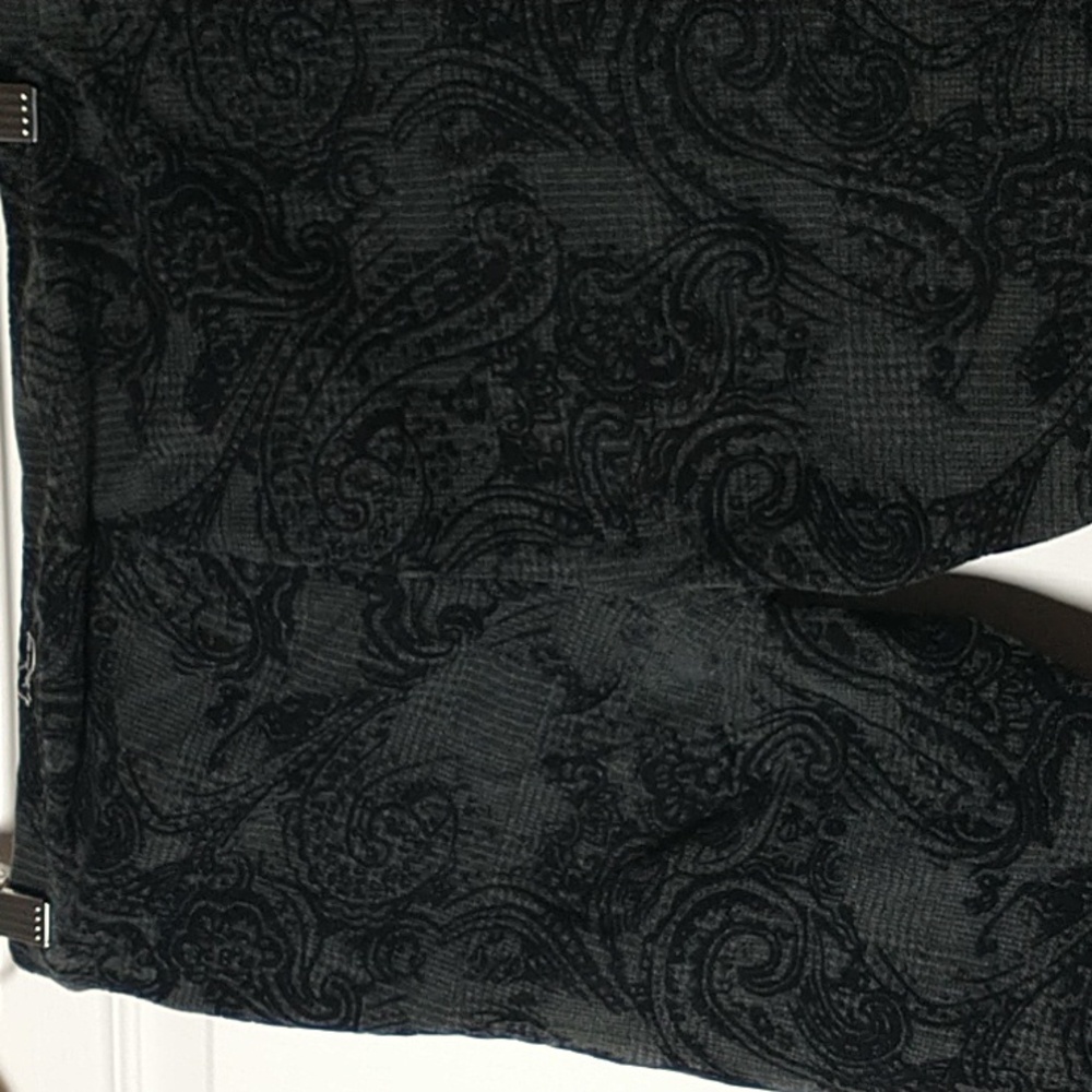 Hue black leggings with velvet tapestry print - Picture 5 of 5